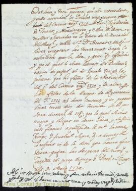 Albara per arrendar lo delme de vereme vert de las Cavallarias de Tirant y Binidonayre del Magh D...