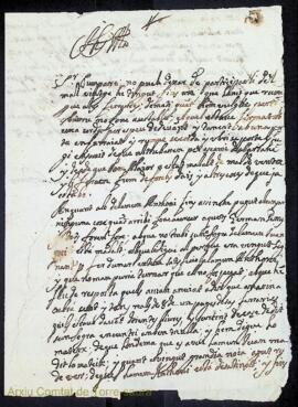 Carta de Juan Cardona adreçada a Bernardo Magín Olives i Martorell