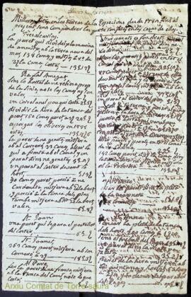 Milloras fetas en las terras de las possecions desde 1783 fins al present sens compendrer las que...