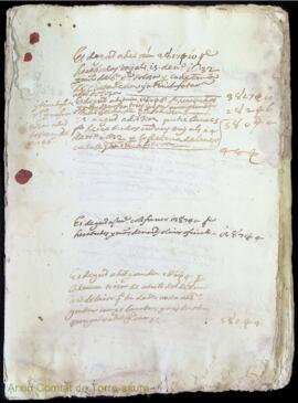 Llibre de comptes de 1632 a 1636