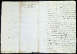 Copia de una consulta de Fuxá sobre una donació de Dª Francisca a D. Gavino, 22 Juriol 1827