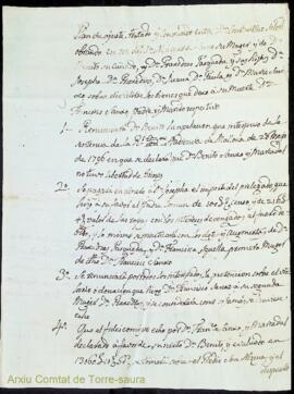 Plan de ajuste tratado y convenido entre Dn. Constantino Salord obrando en nombre de Dª Margarita...