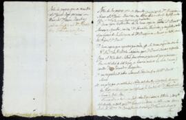 Nota de papers que se remeten al Sr. Joseph Seguí per posar en mans del Dr. Jaume Llambias sobre ...
